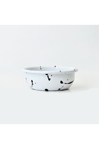 Emaye 12 Cm Kase Sıçratma Beyaz Beyaz