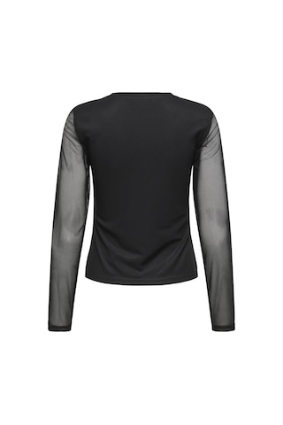 Only Onlnova L/s Mesh Top Siyah