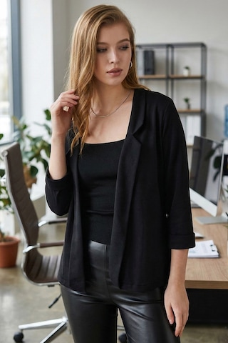 Armonika Kadın Siyah Duble Kol Ceket Arm-26k001054