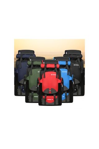 Padalink Yeni Model 70 Litre Kapasiteli Outdoor Spor Sırt Çantası - Gece Görünürlük Şeritli, Dayanıklı Naylon Malzeme, Yetişkinler İçin Unisex Tasarım Çok Renkli