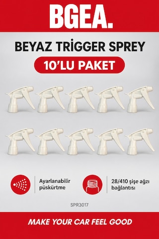 Bgea 10'lu Premıum Trigger Sprey Beyaz 28/410