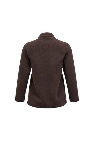 Peak Performance W Fleece Snap Cardigan 28873 Kahverengi