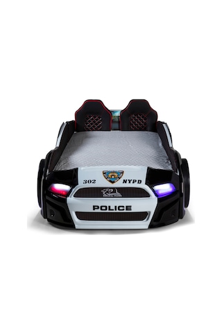 Polis Arabalı Yatak Kapıları Açılan Mustang Full Ledli Kumandalı Ve Müzikli