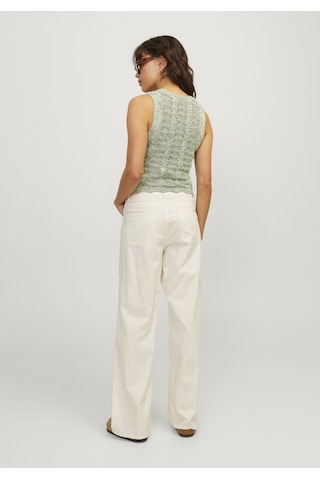 Jack & Jones Kadın Örgü Desenli Kolsuz Bluz - Zuri 12255157 Sea Spray Yeşil