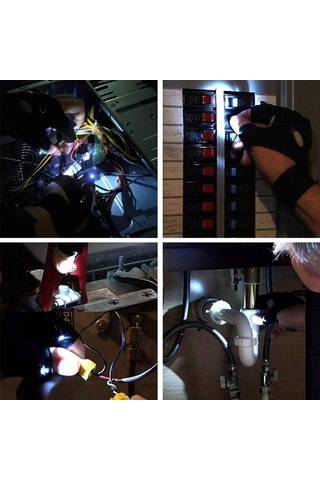 Artfulabode Yürüyüş Tornavida Tamir Skycıty Renkli Led Koşu Kamp Özel Hediye Hava Günü Gece Feneri Erkek Eldivenleri Çift Balıkçılık Babalar Araba Açık 1 Jr Çok Renkli