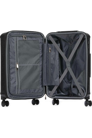 Guess Kadın Siyah Wilder 22 İnç 8 Teker Bavul Siyah