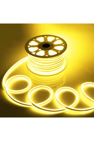 220 Volt Neon Led Pembe 5 Mt Ip65 Pembe