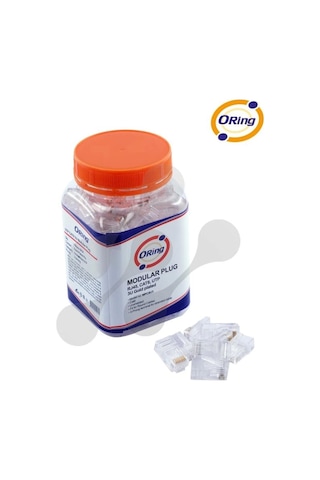 Ontech - Orıng Mpc6u3 Cat6 Plug U/utp Rj45 Altın Uç Konnektör 100 Lü Paket