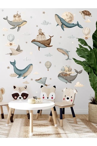 Baby Kingdom Room Duvar İçin İç Mekan Çıkartmaları Sihirli Rüyalar 218893913 Beyaz