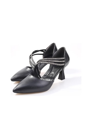 Ceylan 3559 Kadın 6 Cm Topuklu Taşlı Stiletto Ayakkabı 001