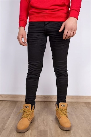 Extra Dar Kalıp Erkek Siyah Kot Pantolon Mlf2903 Siyah