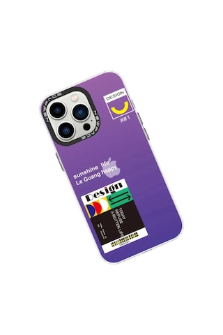 Jenerik Apple iPhone Uyumlu Uyumlu 13 Pro Max Kılıf Estoril Desenli Kapak - Estoril - 4