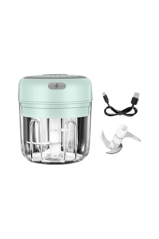 Jms Sarımsak Ezici Mini Kırıcı Usb Şarjlı Doğrayıcı 250 ML