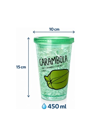 Buzlu Kırık Cam Görünümlü Smoothie Bardağı,450ml,sızdırmaz Kapaklı Soğuk İçecek Bardağı,bpa İçermez Yeşil
