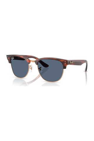 Ray-Ban Rbr 0504s 13983a 54 Clubmaster Reverse Unisex Oval Kırçıllı Kahverengi Kombine Güneş Gözlüğü Kahverengi