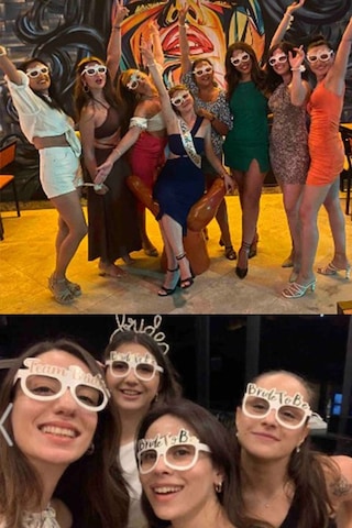 8 Adet Bride To Be Konsepti Gözlük Beyaz Rose Gold "team Bride" Bekarlığa Veda Nedime Partisi
