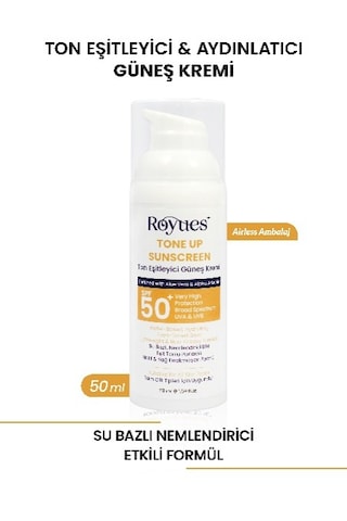 Royues Cilt Tonu Eşitleyici Yenileyici Güneş Kremi Spf50+ Cilt Ba