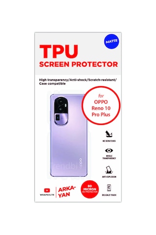 Oppo Reno 10 Pro Plus Mat Arka Ve Yan Koruyucu Kaplama Film