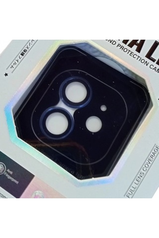 Apple Uyumlu, iPhone 11 / 12 / 12 Mini  Safir Kamera Koruyucu Lens Mavi Renk