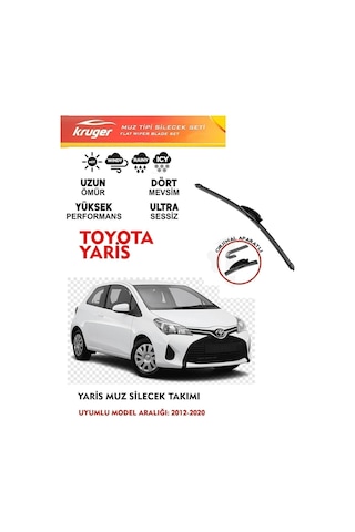 Toyota Yaris Ön Muz Muz Silecek Takımı 1.0 1,33 1,4 1,5 Motor 2012-2020