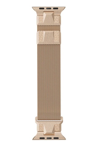 Apple Uyumlu Watch Ultra 49mm Zore Krd-107 Metal Hasır Kordon-siyah