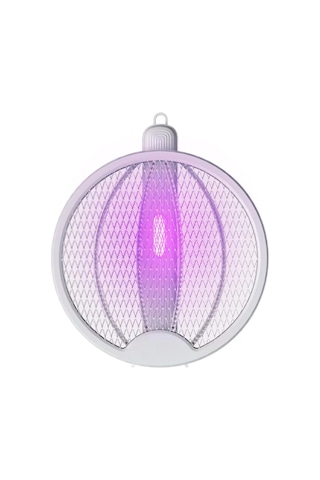 Ruicoo Katlanır 2'si 1 Arada Elektrikli Sivrisinek Öldürücü Lamba Ve El Tipi Sivrisinek Raketi - Usb Şarjlı