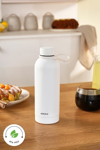 Karaca Aly Soft Touch Çelik Sızdırmaz Termos 500 Ml Beyaz Beyaz