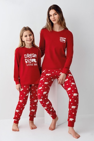 Rolypoly Kız Çocuk Kırmızı Pijama Takımı Rp3717-c-v1 Kırmızı