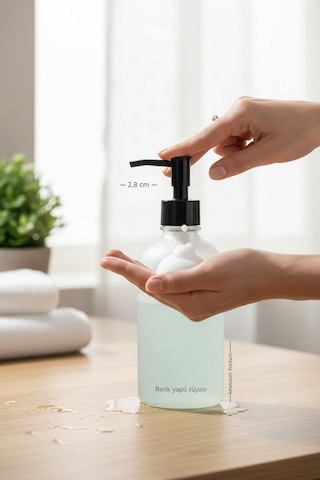 Buççin Online Mağaza 2 Det Sıvı Sabunluk Pompası Banyo Mutfk Uyumlu Yedekli Sabunluk Pompası Plastik Siyah Çok Renkli