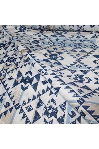 Pamuklu Nevresimlik Kumaş 100 240 Cm Geometrik Desenli Metrelik Çarşaf Yastık Ev Tekstil Kumaşı Beyaz