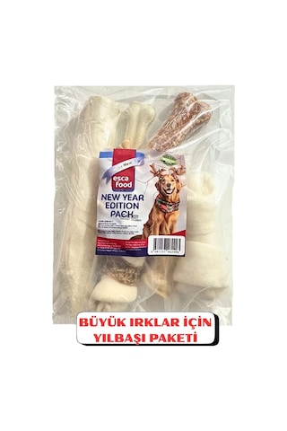 Esca Büyük Irk Köpekler İçin Premium Yılbaşı Ödül Ve Kemik Paketi