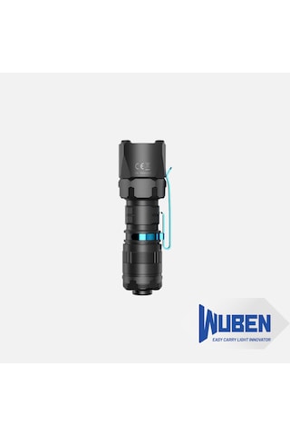 Wuben T4 Şarj Edilebilir Taktik El Feneri 850 Lümen, Type-c Şarjlı, Su Geçirmez Siyah