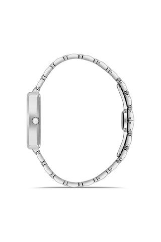 Rms Zeitmeister Rms.1.ag2110.113 Dikdörtgen Kasa Kristal Cam 5 Atm Suya Dayanıklı Metalik Renk Kadın Kol Saati Metal