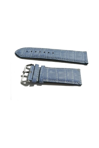 Fado & Her Saate Uyumlu Hakiki Deri Saat Kordonu Mavi 24 Mm 389 Mavi