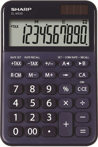 Sharp EL-M335BBL 10 Hane Masaüstü Hesap Makinesi - Mavi