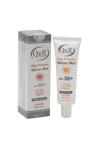 Q&R Sebum Mat Güneş Kremi Spf 50+ 50 ML
