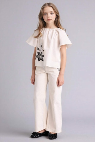 Defacto Twill Bluz Kız Çocuk G7578a826smwt34 Beyaz-wt34