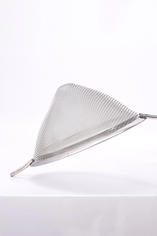 Saplı Tel Süzgeç 12 Cm Paslanmaz Çelik Konik Mutfak Süzgeci Çok Renkli