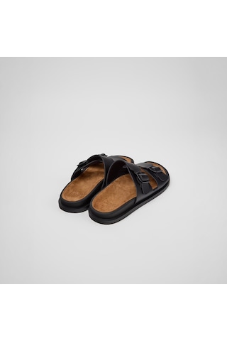 Terlik Kadın K201881-001 Camper Lluc Sandal Black Siyah