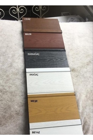 3 Sıra Camlı Akordeon Kapı, Karaağaç Ahşap Desenli 72x215cm