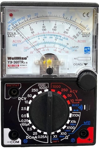 Wellhise Yx360 Treb Analog Multimetre Ölçü Aleti
