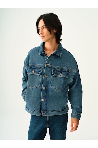 LOFT Oversize Fit Erkek Ceket Lf2037940 Q1.v1 Denim