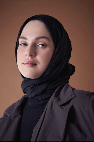 Bambu Şal Tesettür, Pamuklu, Hafif, Rahat, Şık, Yüksek Kalite, Hijab, Shawl, Original, Lux Siyah