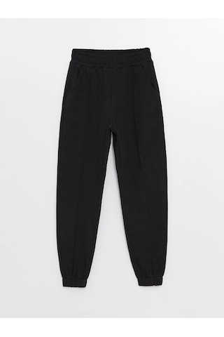 LC Waikiki Lcw Kids Siyah Beli Lastikli Basic Kız Çocuk Jogger Eşofman Altı New Blakız Çocuk
