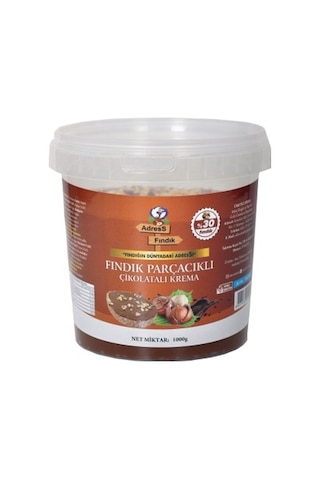 Adress Fındık Fındık Parçacıklı Çikolata Kreması 1 KG