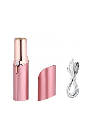 Moveevo Usb Mini Şarj Edilebilir Tüy Alma Cihazı Kadın Mini Elektrikli Tüy Alma Cihazı Pembe