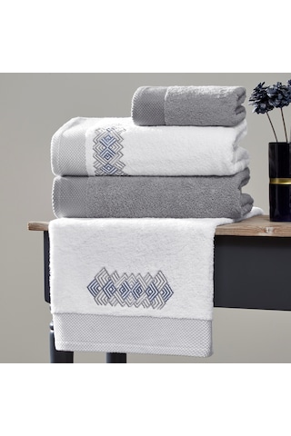 Taç Depth Pure Cotton Pamuk Aile Seti Beyaz Gri 000000001500217929 Beyaz