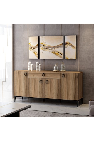 Minar Moon Modern Konsol 160 Cm - Dore Ceviz