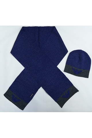 Erkek Çocuk Atkı Bere Armani Junıor (454518054) Saks Mavisi