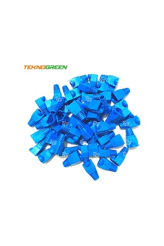 Teknogreen Tkj-45Pb Mavi Rj45 Kılıfı 100 Lü Pak